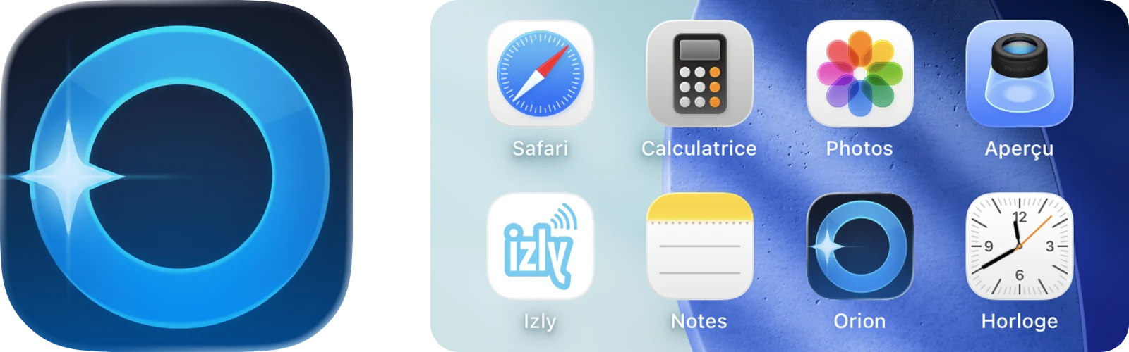 L’application Flutter d’Orion